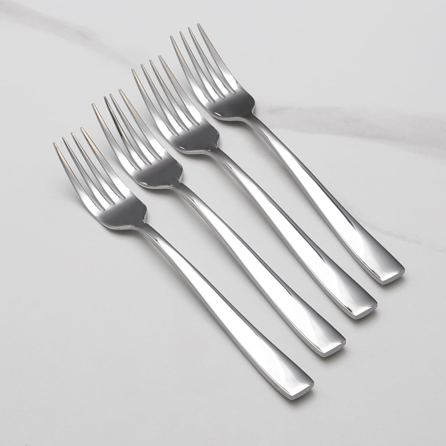 8-Piece Salad Forks Set  Food Grade Stainless Steel Silverware Dinner Fork  Flatware Forks Use for Home  Kitchen  Restaurant  Dishwasher safe - 7 Inches